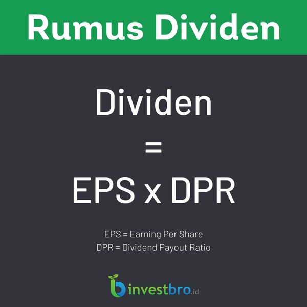 rumus dividen = EPS x DPR