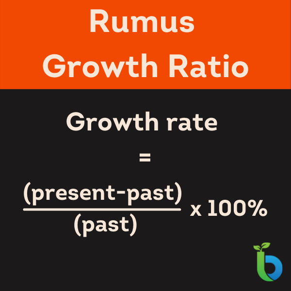 rumus growth ratio (rasio pertumbuhan)
