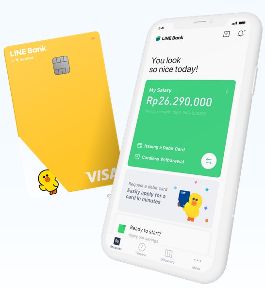 App dan kartu line bank