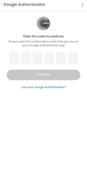 Verifikasi Google Authenticator