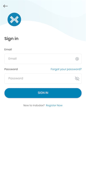 Sign in memasukkan email dan password